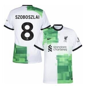 Nike Liverpool Away Szoboszlai 8 Jersey 2023-2024 (Premier League) Kids Size Med